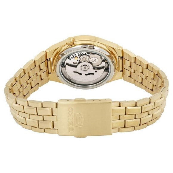 NWT Authentic Seiko Open Box - Series 5 Automatic Gold Dial Men's Watch - Picture 3 of 3